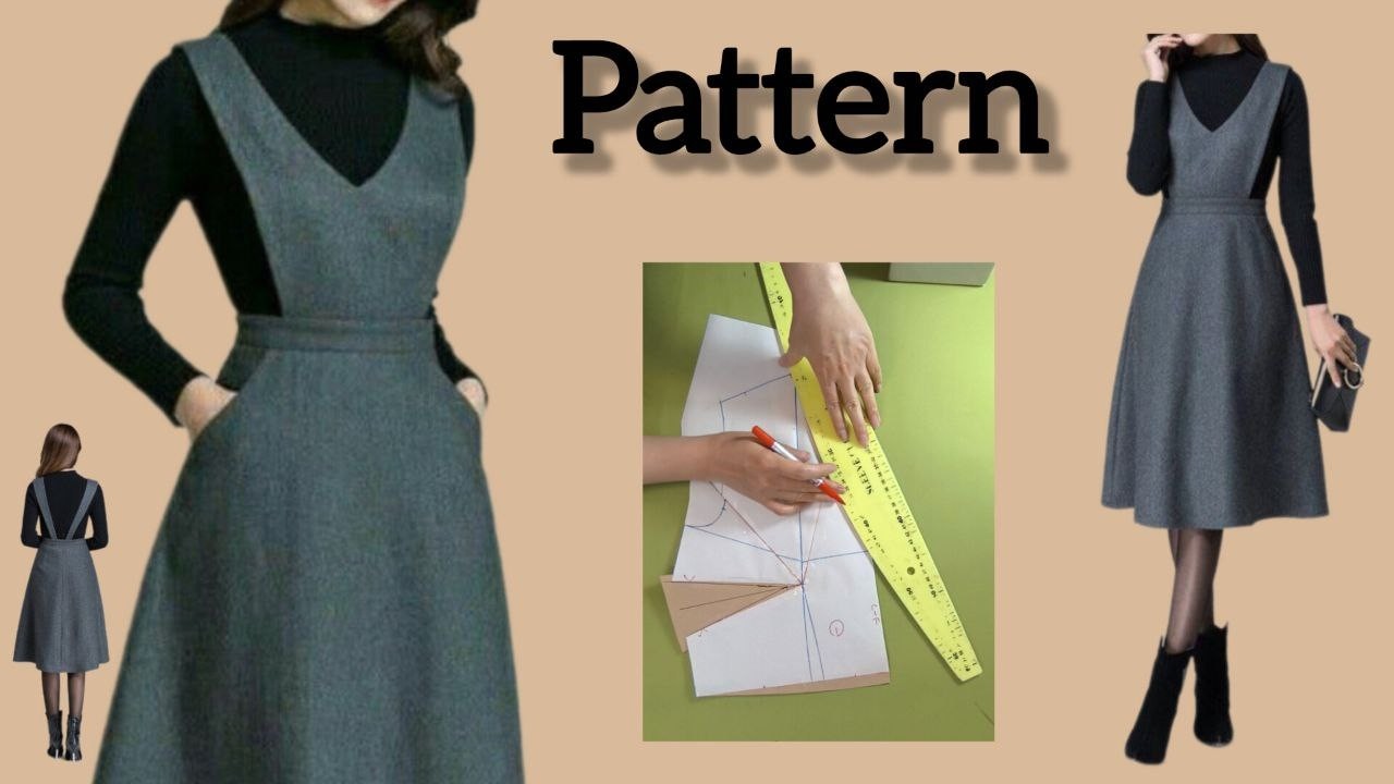 Make a Classic Sarafan with Pockets 👗 Easy Dress Pattern Tutorial