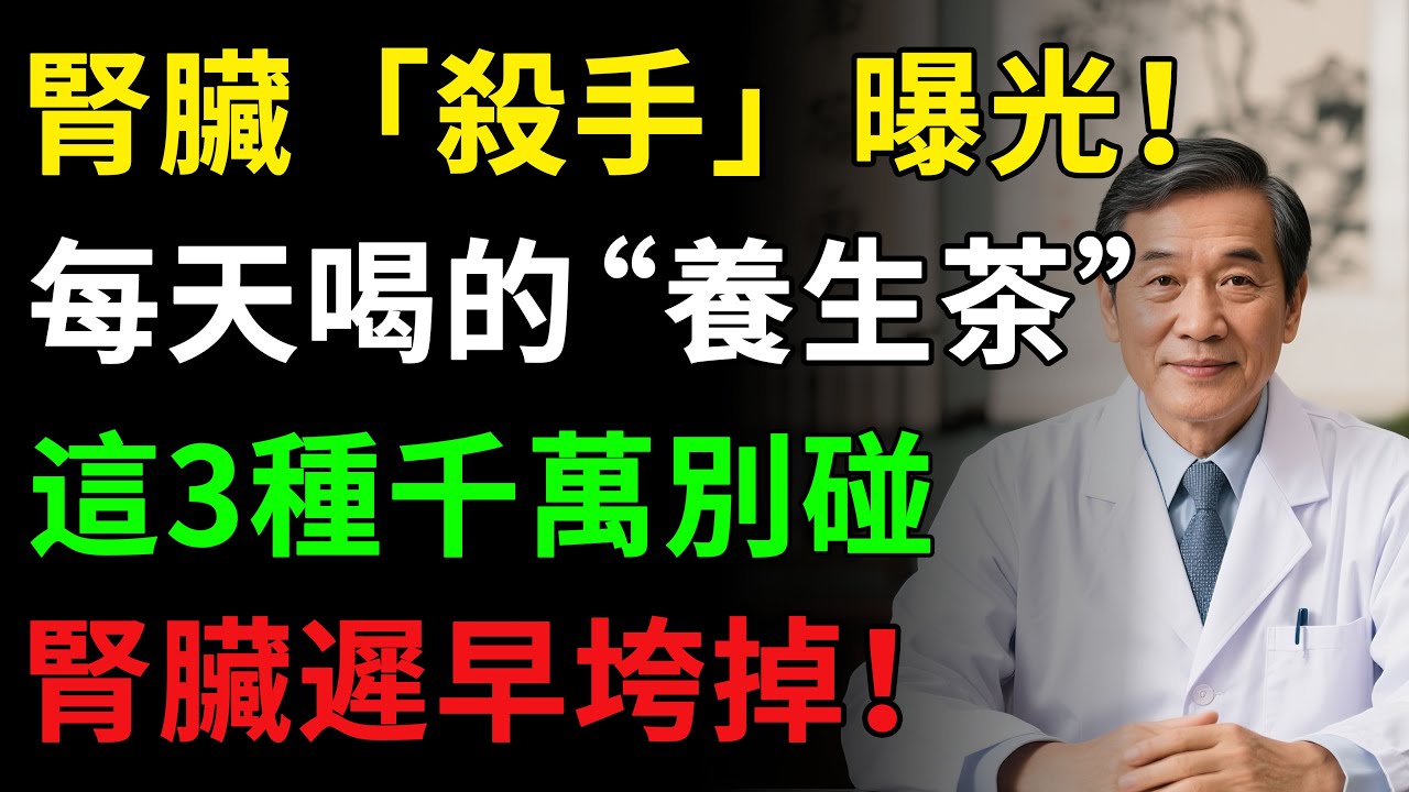 腎臟「殺手」曝光！你每天喝的“養生茶”這3種千萬別碰，腎臟遲早垮掉！#老年健康 #健康知识 #养生#樂齡健康