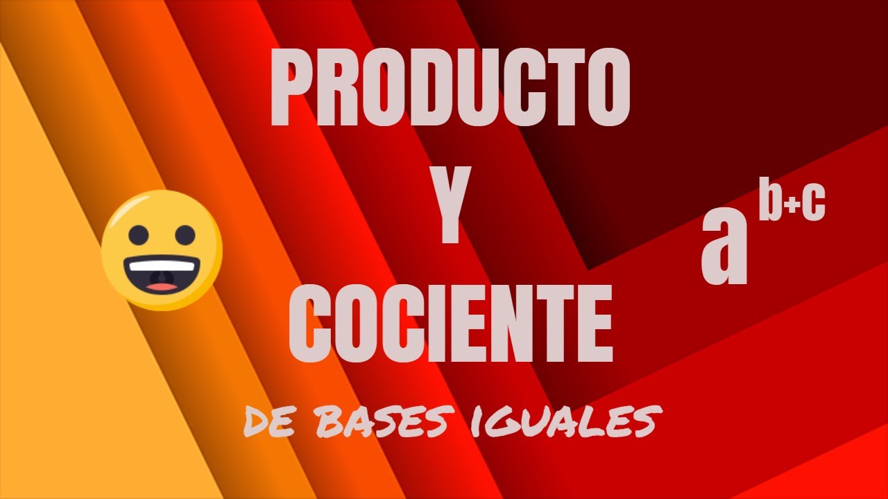 Producto y cociente de bases iguales - Aprendiendo con Ernesto en casa - Videos para niños
