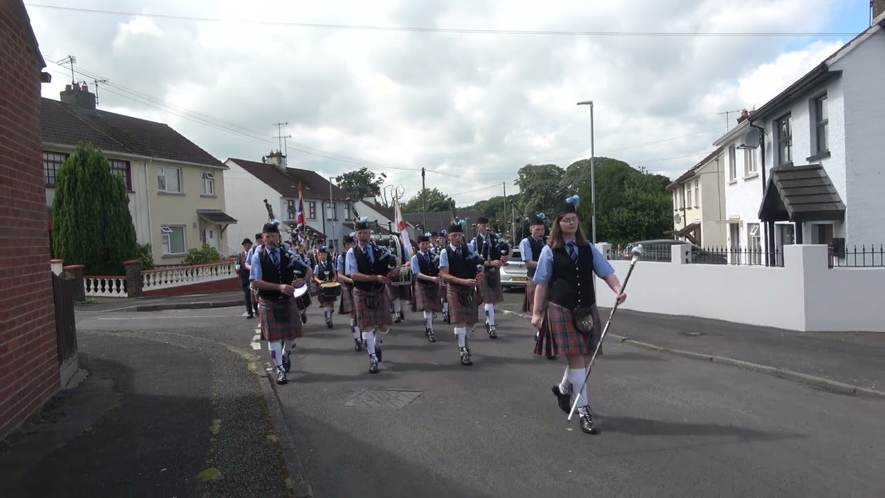 Ringsend Pipe Band @ Moneymore RBP Sunday Service 2024 (2)