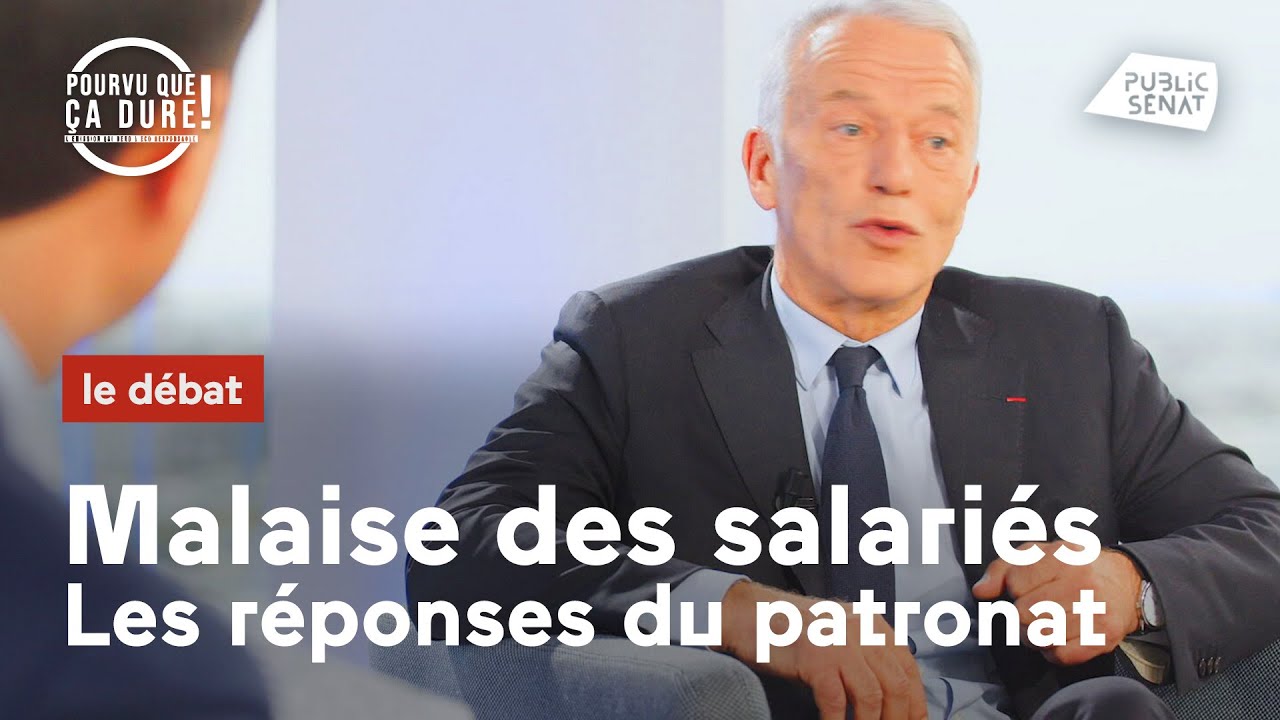 Malaise des salari&eacute;s : entretien avec Patrick Martin, pr&eacute;sident d&eacute;l&eacute;gu&eacute; du MEDEF