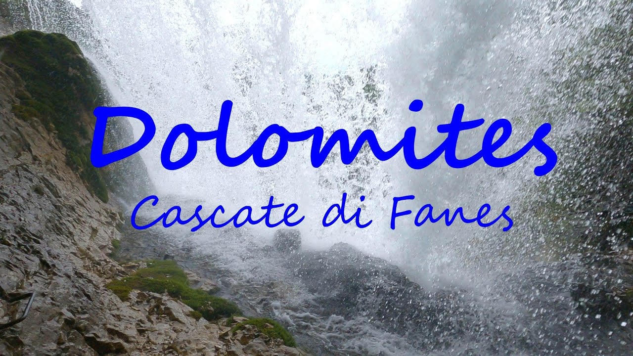 A hike up the “Cascate di Fanes” waterfalls near Cortina in the Dolomites