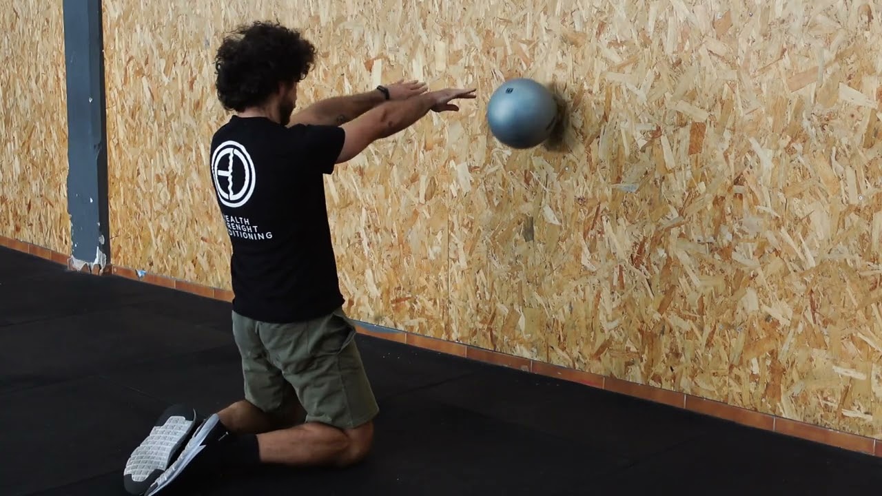 Kneeling Medball Throw with hip extension