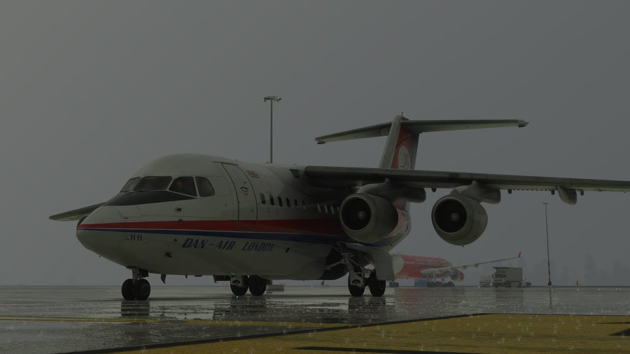 Flying the updated BAe 146 from London City to Rotterdam in Microsoft Flight Simulator