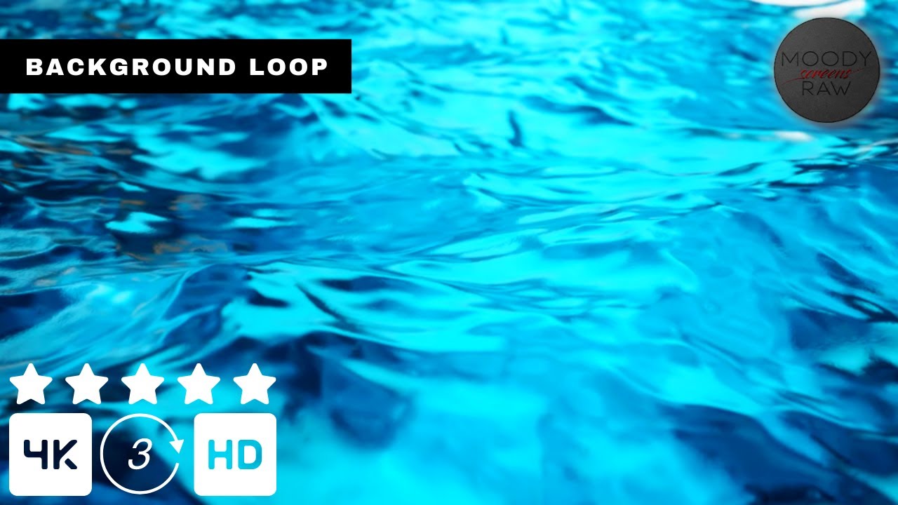 Luxury Water 4K Visual Loop (Silent) | Calm Ambient Background | Seamless Loop
