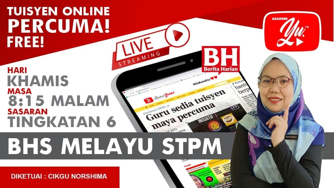 🔴[LIVE] BM STPM SEM 2, PENGENALAN MORFOLOGI (SIRI 25) OLEH CIKGU NORSHIMA #38 #TUISYENPERCUMA