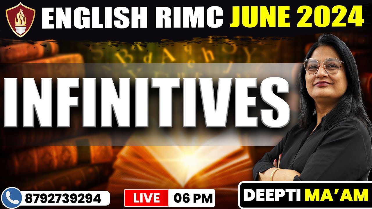 Infinitives | English RIMC June 2024 | RIMC Online Coaching Classes | RIMC English