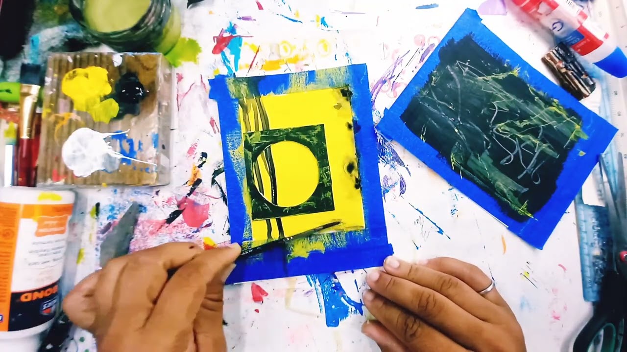 Mixed Media.  Twinning with a Different Splash