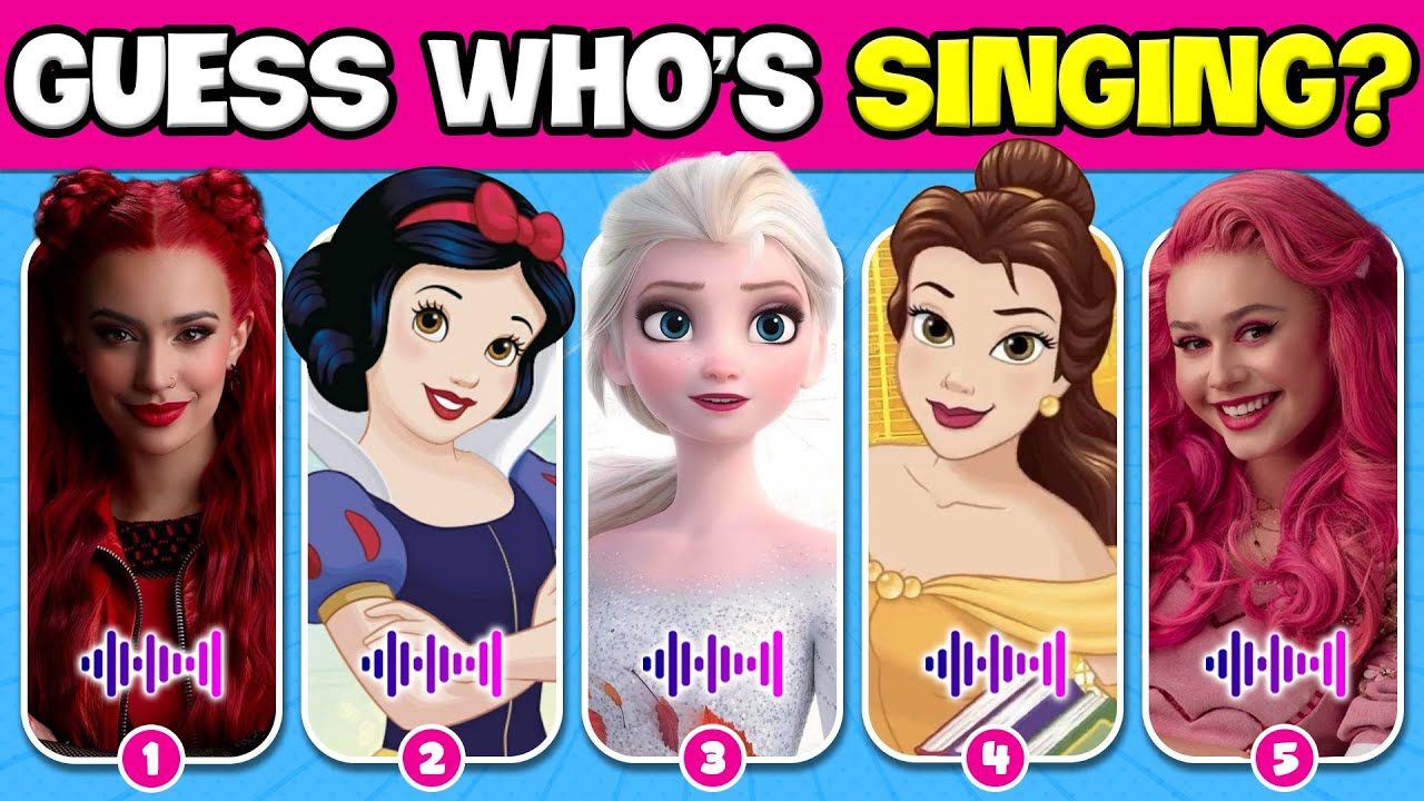 👸Guess Who’s Singing By 60 Disney Princess Songs | Descendants: The Rise of Red ❤️Disney + | NT Quiz