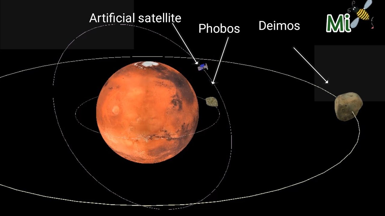 Mars satellites Rotation | OpenGL | Phobos and Deimos, Artificial Satellite | MinhInc | July 2023