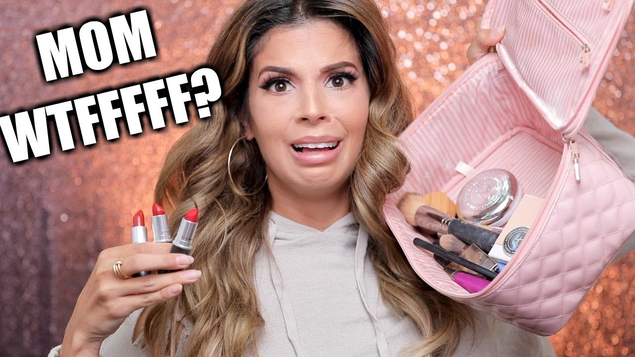 FULL FACE USING ONLY MY MOM'S MAKEUP CHALLENGE