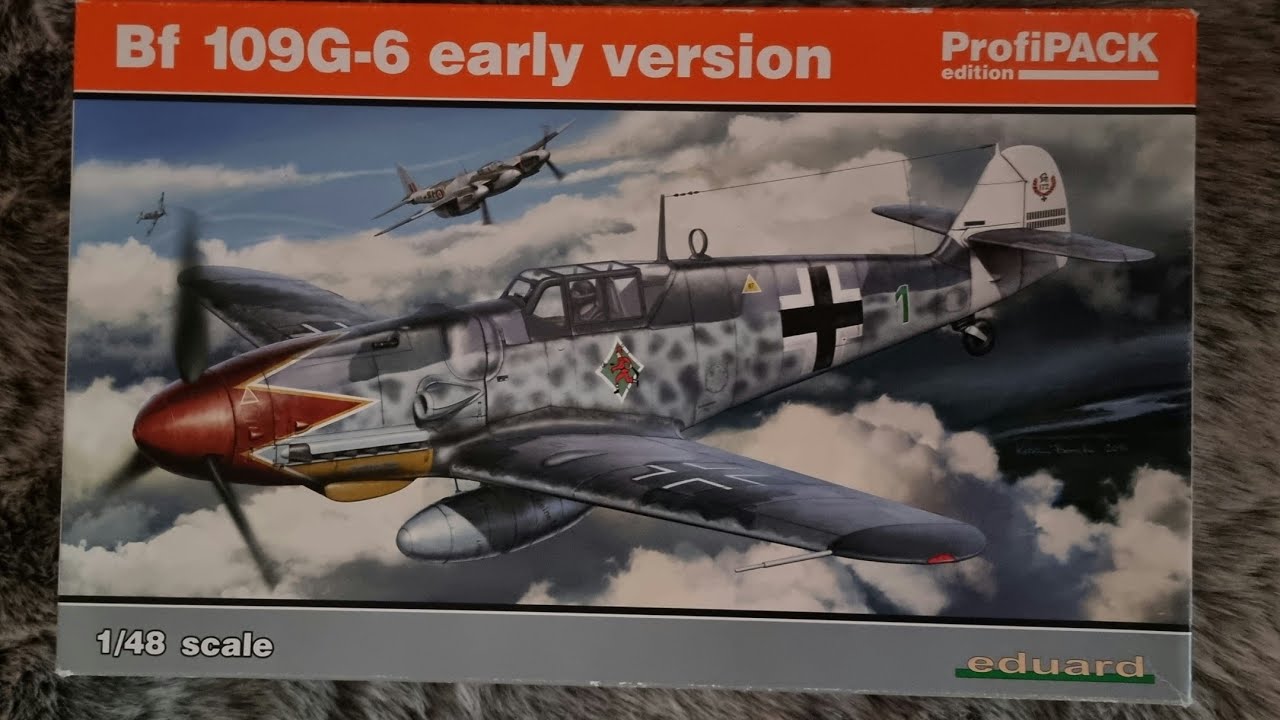 Bf 109G-6 early version eduard profipack 1/48 Unboxing