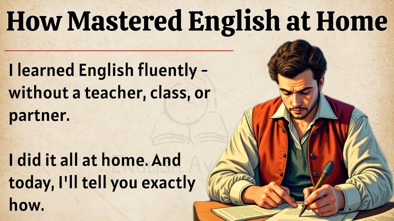 How I Mastered English at Home || My True Story 🔥 || Graded Reader || Improve Your English Fluency✅️