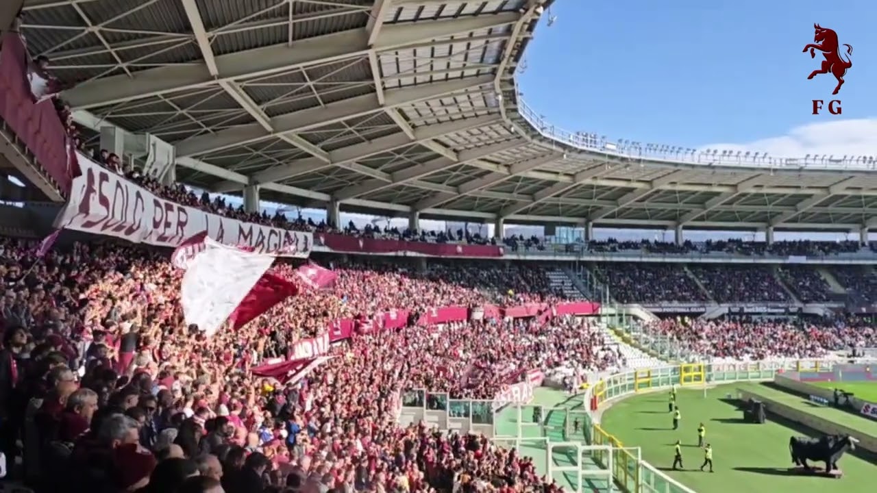 TORINO GENOA  atmosfera stadio e cori della curva Maratona