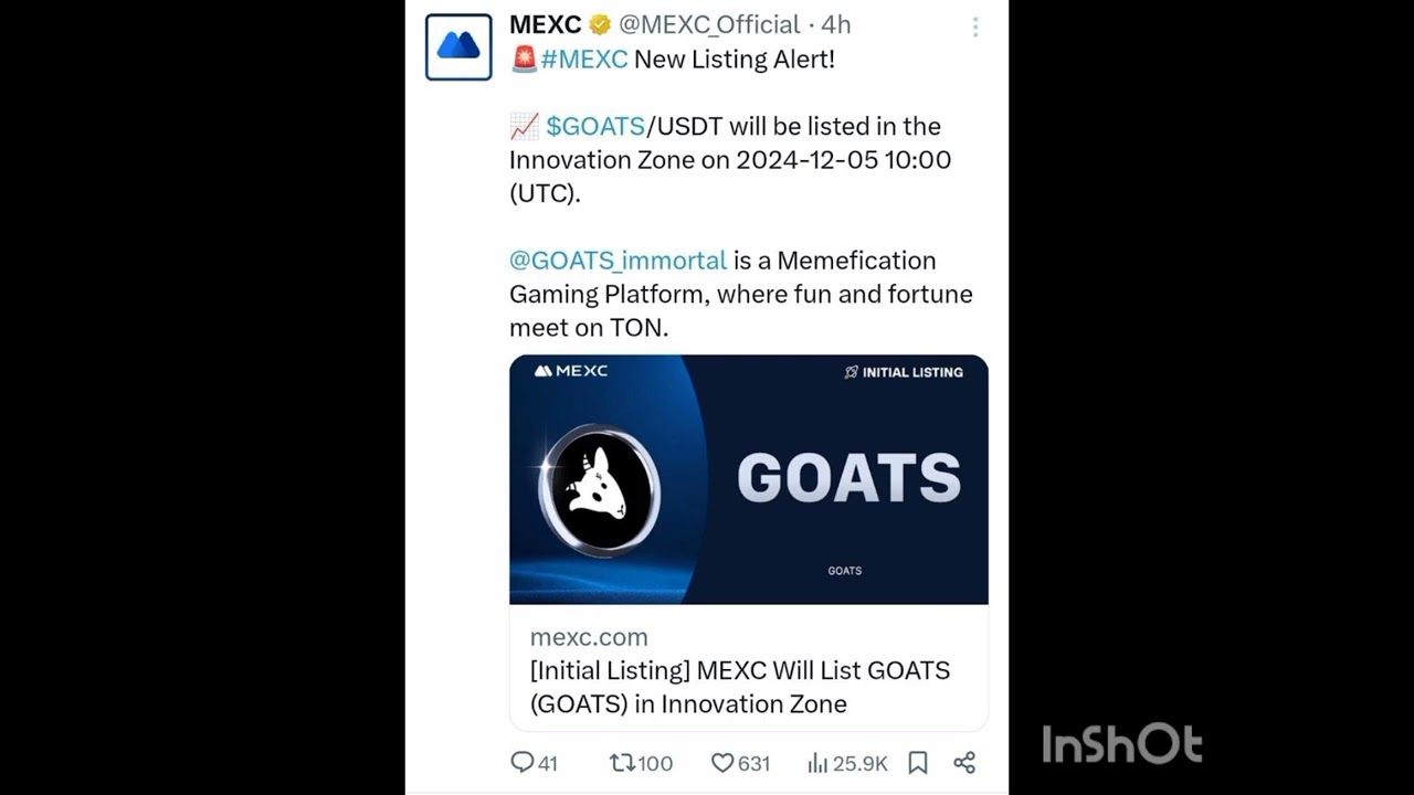 Goats Listing Confirm