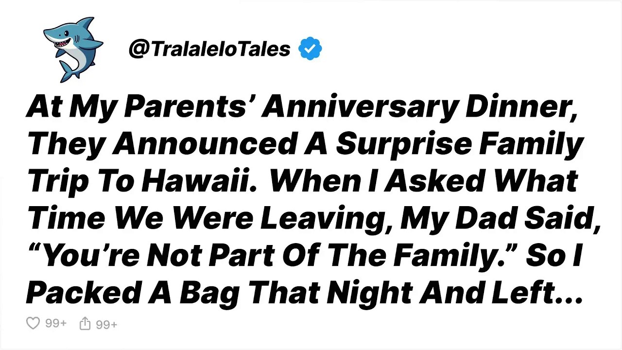 My Parents Announced a Family Trip at Dinner and Told Me I Wasn’t Invited  So I Qui   Reddit Stor