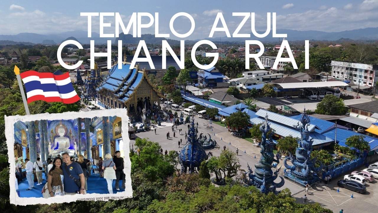 El TEMPLO AZUL de Chiang Rai desde el DRON 😍 Primer vuelo de Alex en Tailandia 🇹🇭