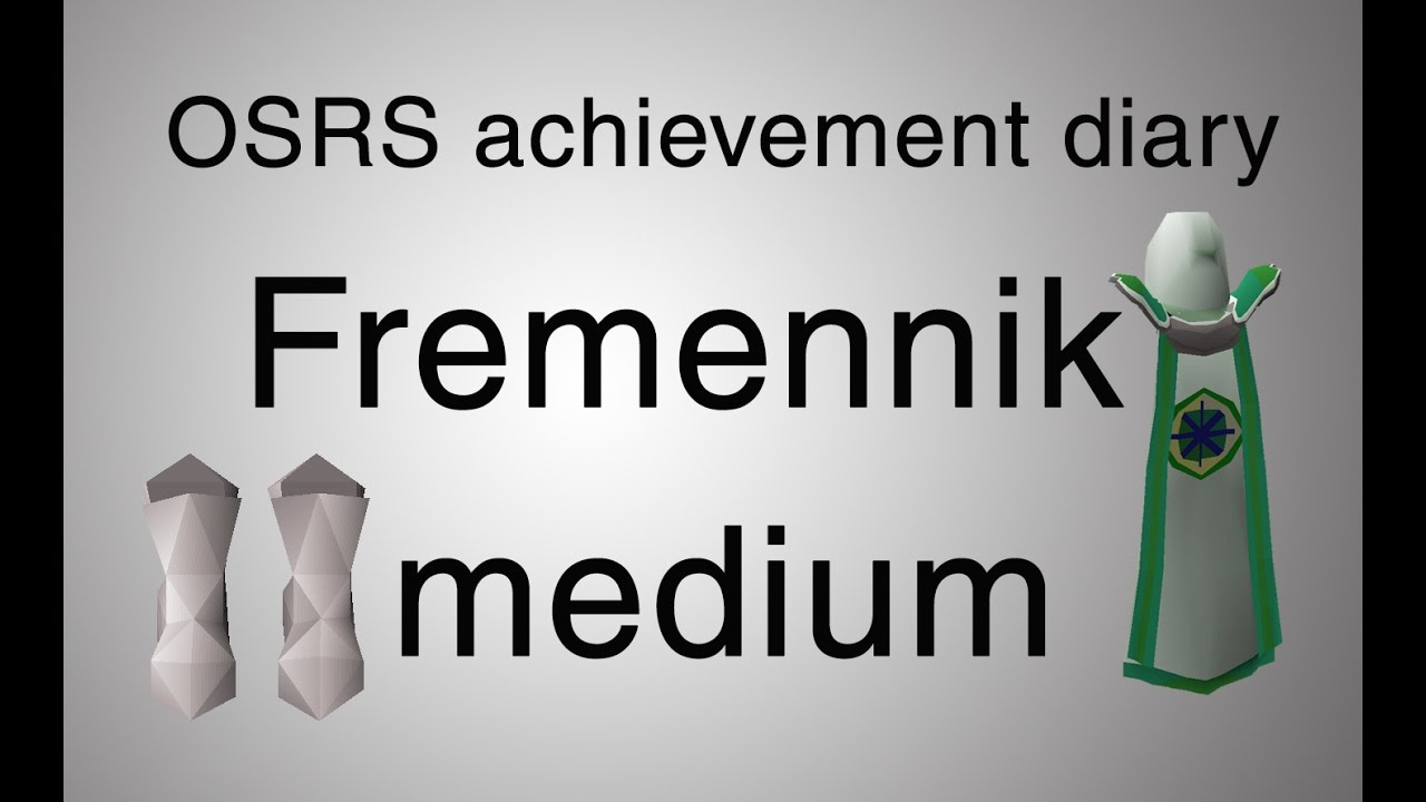 [OSRS] Fremennik medium diary guide