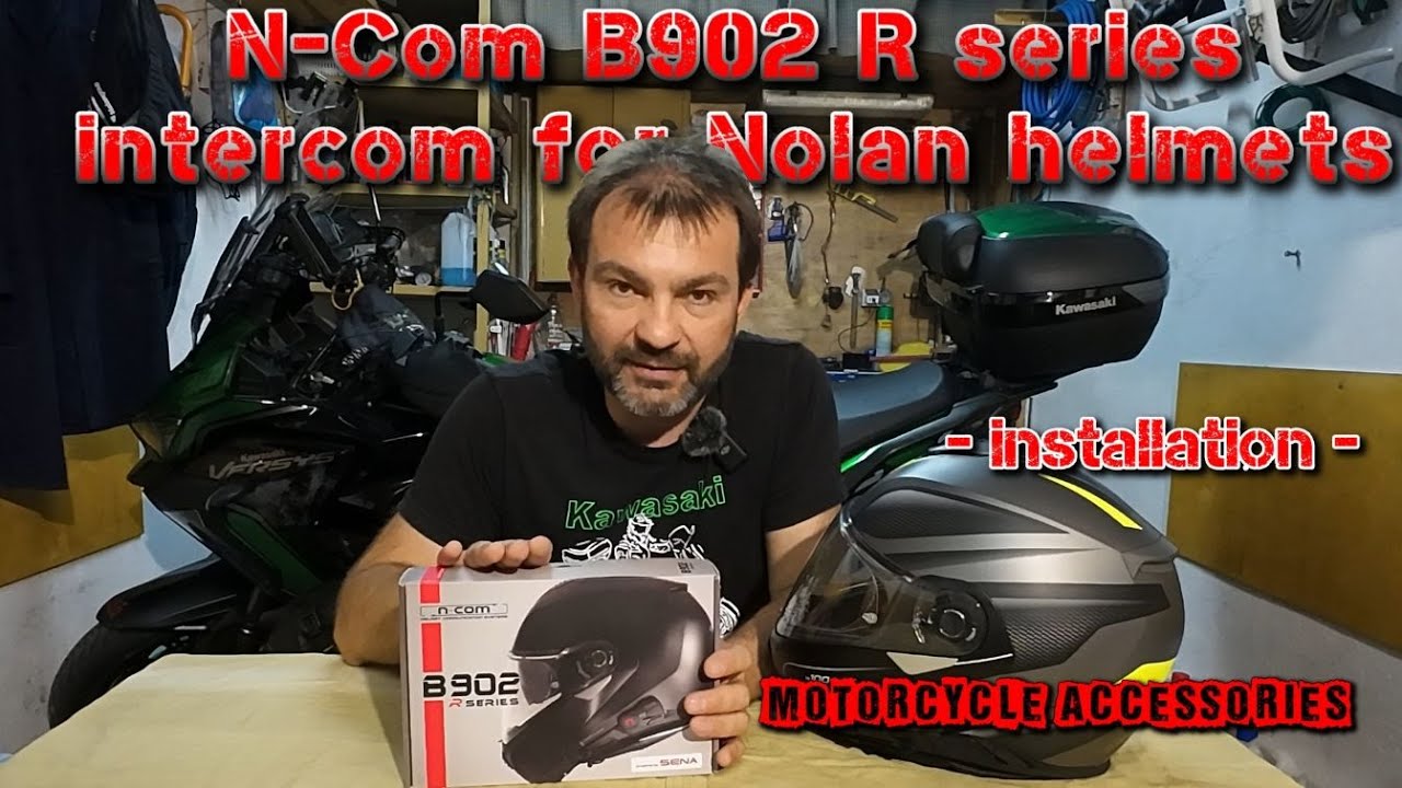 Домофон N-Com B902 серии R для касок Nolan - установка