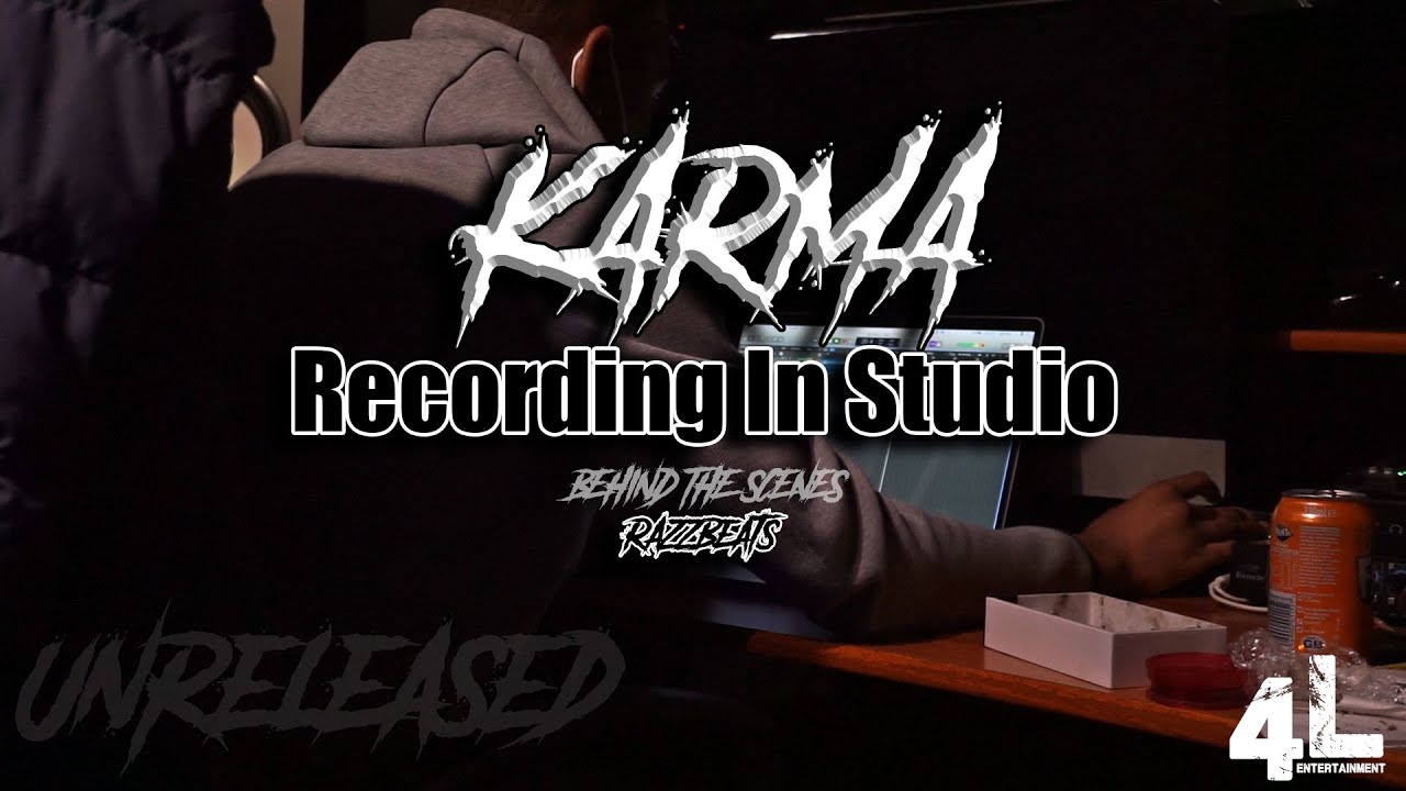 Karma Recording Unreleased Track With RazzBeats  (Behind the scenes) | 4L ENT