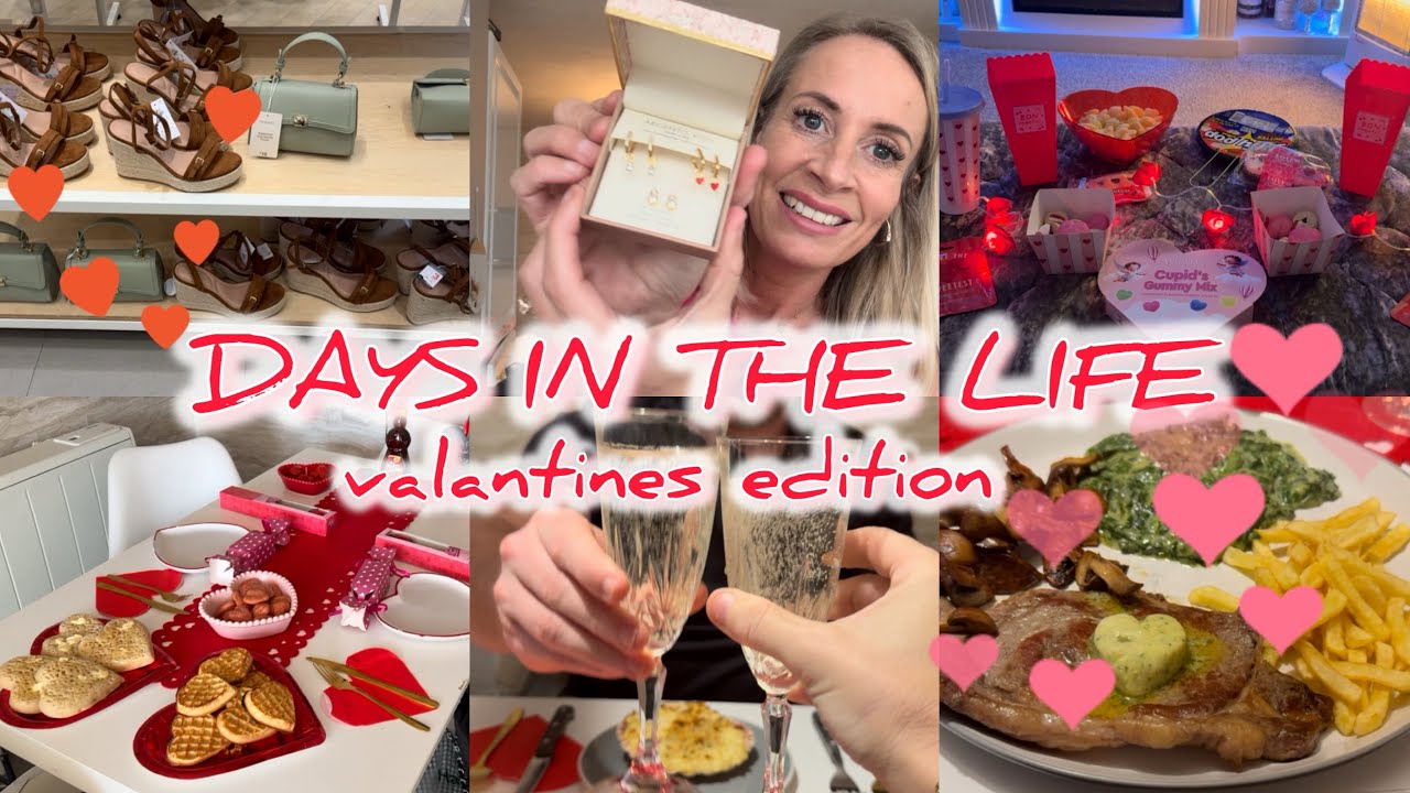 SPEND A COUPLE OF DAYS WITH A UK SAHM OVER VALANTINES | SHOPPING | COOKING | MOVIE NIGHT | 