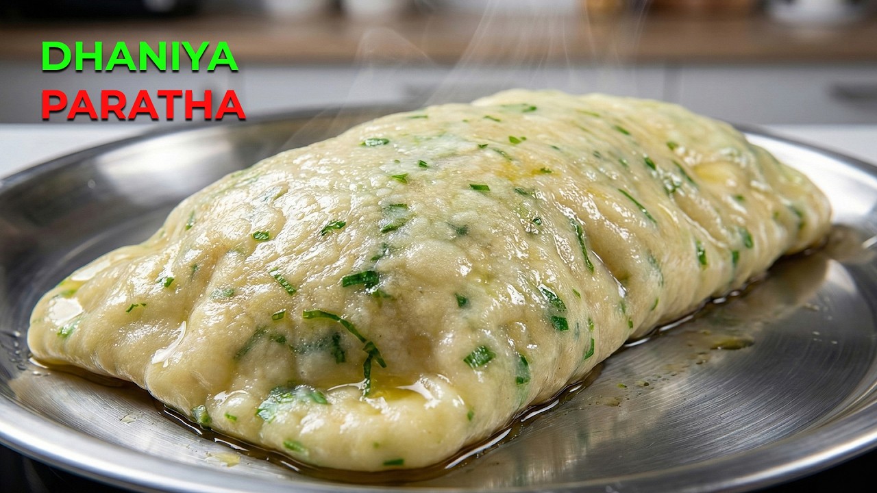😍 सादा पराठा नहीं! एक बार यह धनिया पराठा बनाकर देखें | Soft & Crispy Dhaniya Paratha Recipe