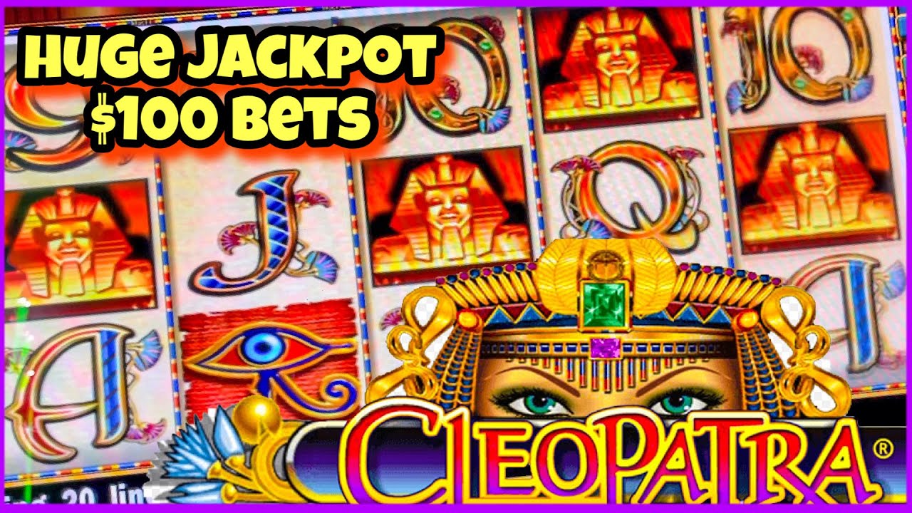 $100 BETS CLEOPATRA SLOT/ MASSIVE JACKPOT/ HUGE WINS/ FREE GAMES/ LIVE HIGH LIMIT SLOT PLAY