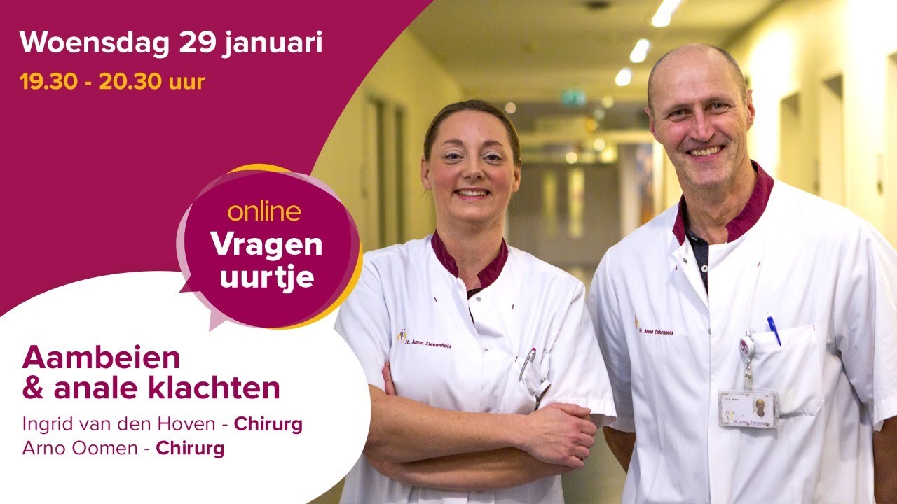 Anna’s Online Vragenuurtje aambeien & anale klachten