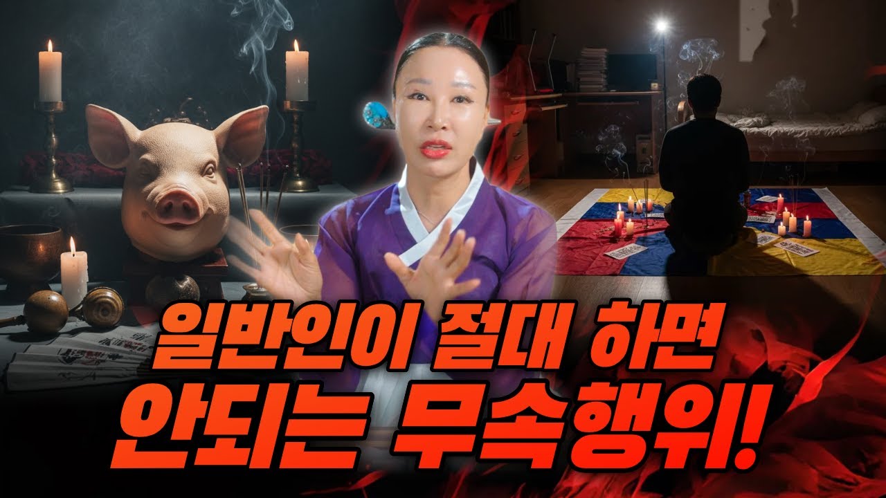 일반인들은 절대 따라하면 안되는 무속행위 🔥