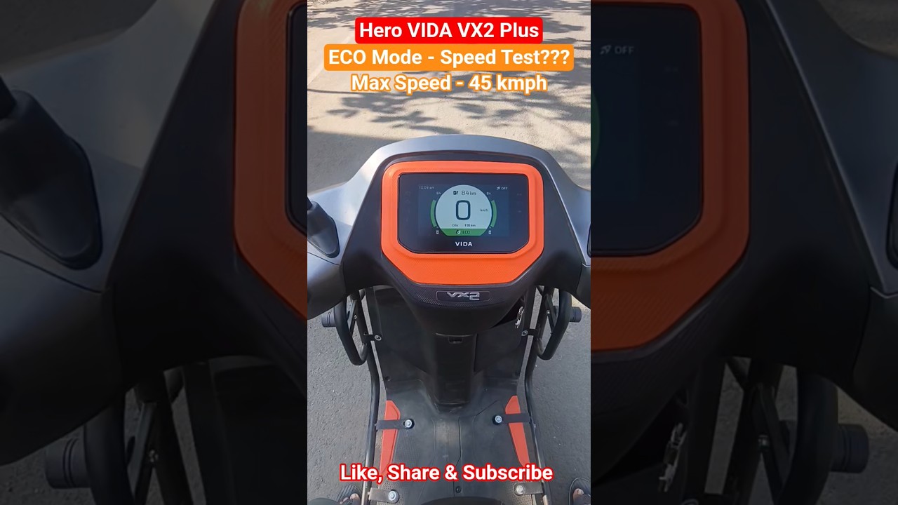 #hero #vidavx2plus Speed Test eco mode #ecomode #maxspeed #latest #bestelectricscooter #shorts #2026
