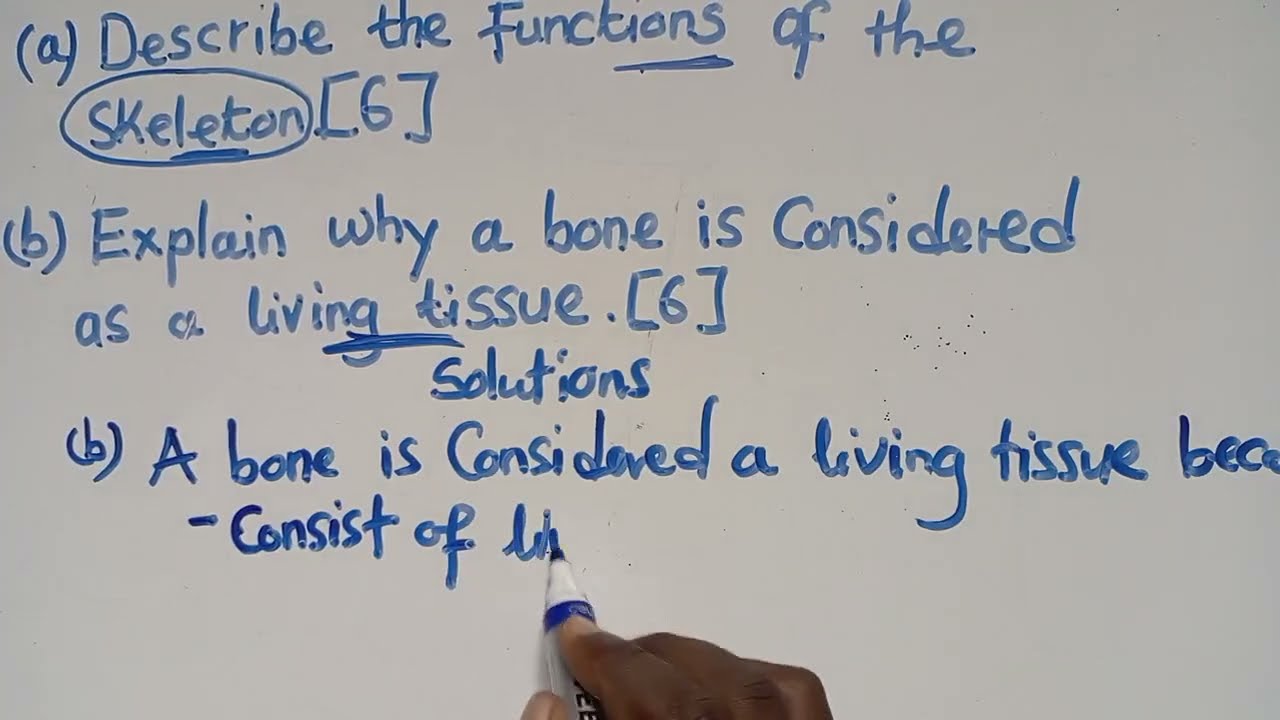 Biology Section B 2022 Question || Skeleton and bones