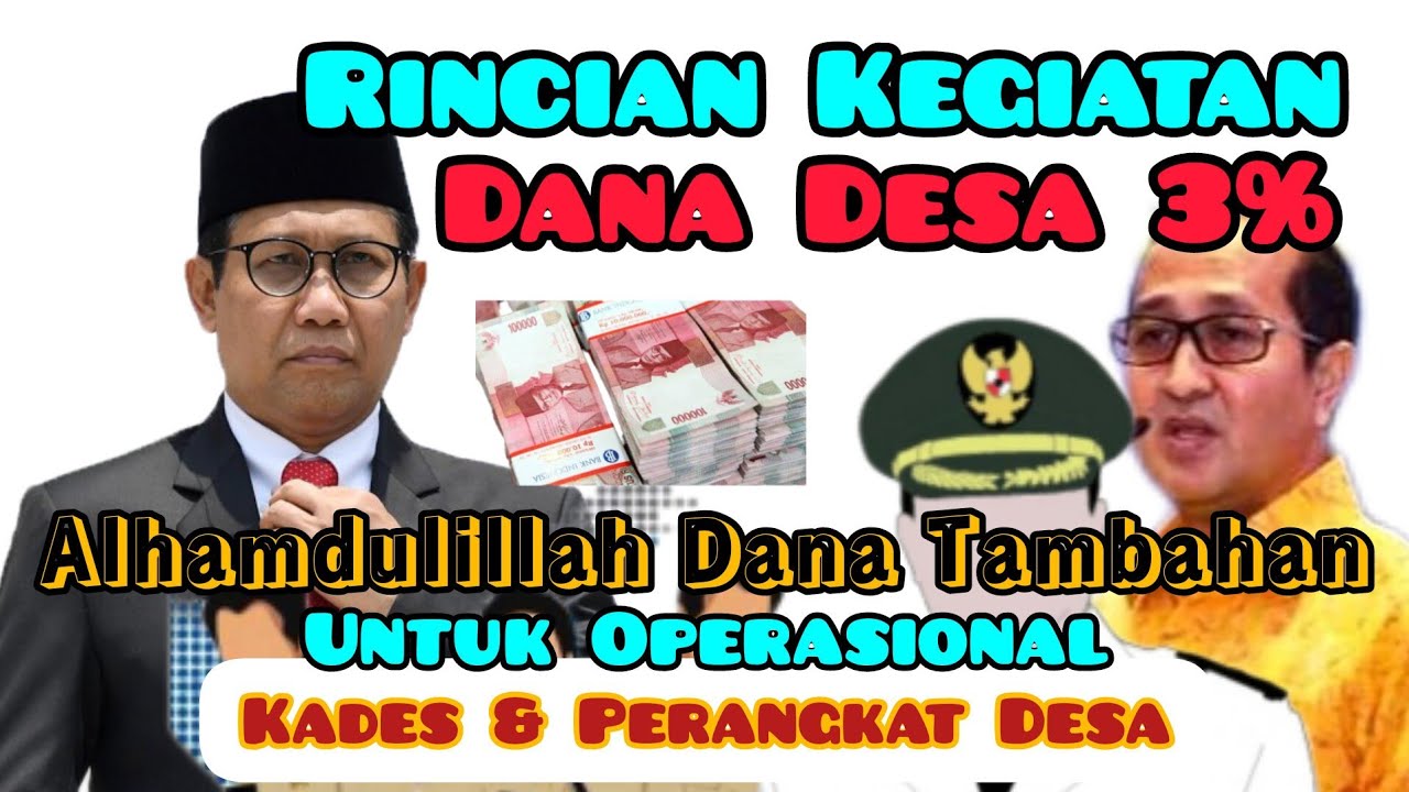 RINCIAN 3% DANA DESA Untuk Operasional PEMERINTAH DESA Tahun 2024