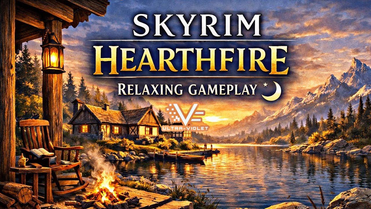 Skyrim | Hearthfire Cozy Playthrough 🌿 | No Commentary | 