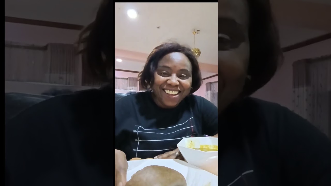 Come with me to the hotel restaurant. Let's go  and  eat Amala Nigeria dish  #lifestyle  #eating 