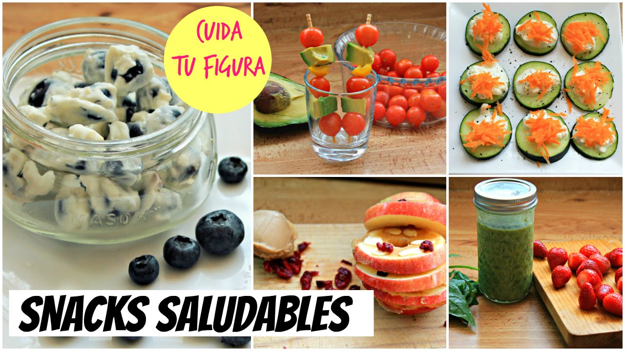 SNACKS SALUDABLES para cuidar tu figura