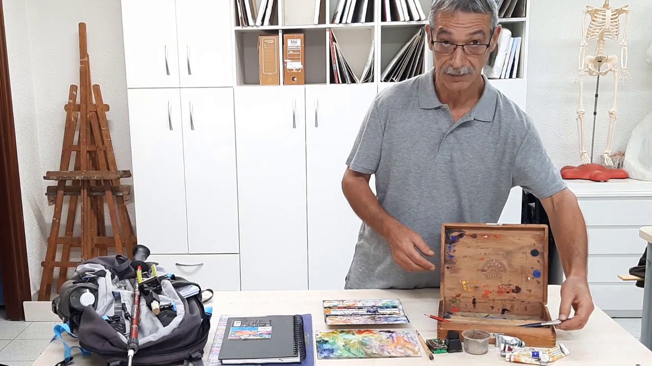 ACUARELA ¡¡ Materiales para el campo y montaña !! WATERCOLOR Materials for the countryside !!