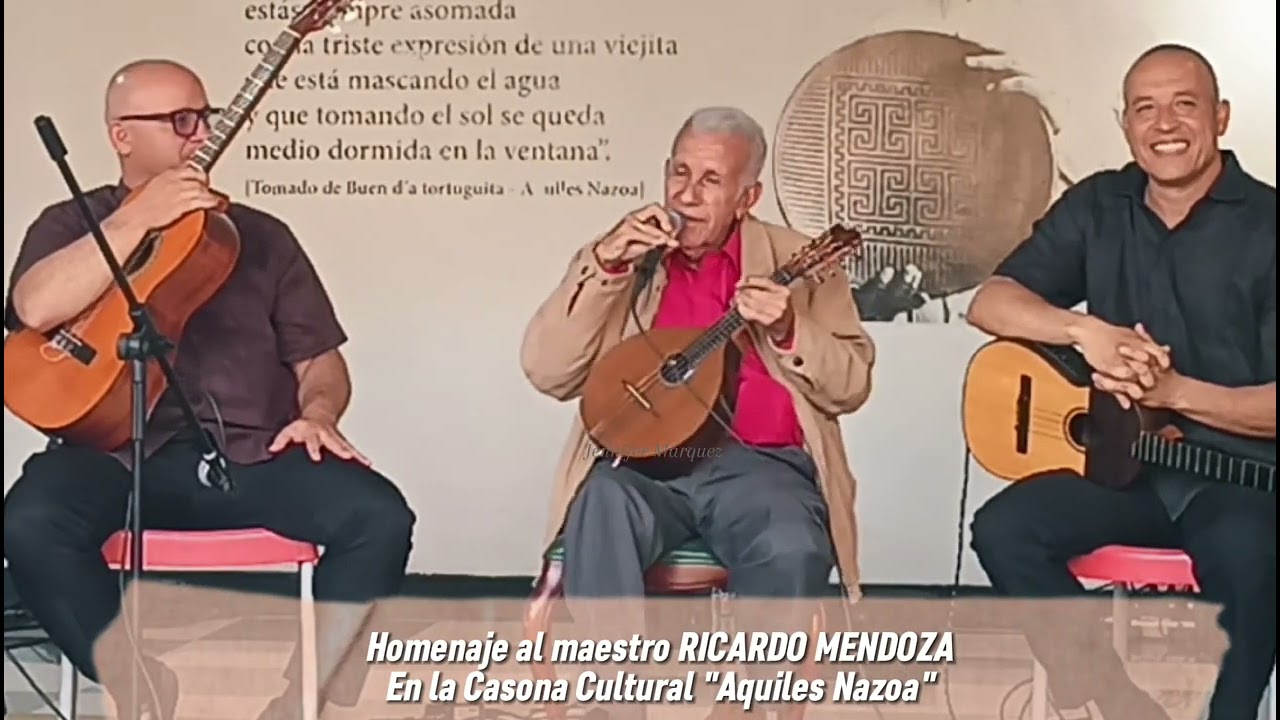 Homenaje al maestro RICARDO MENDOZA en La Casona Cultural Aquiles Nazoa