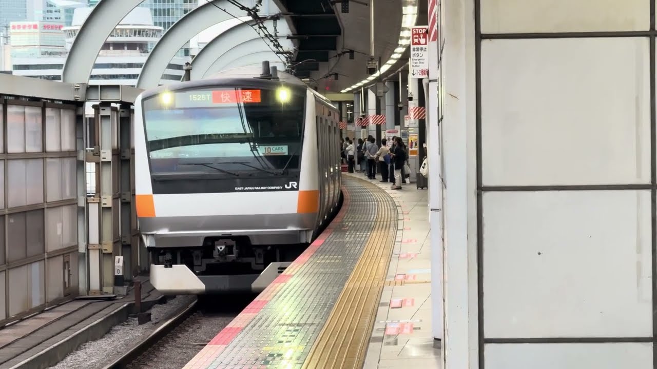 E233系T10編成(10両) 快速列車 東京駅出発