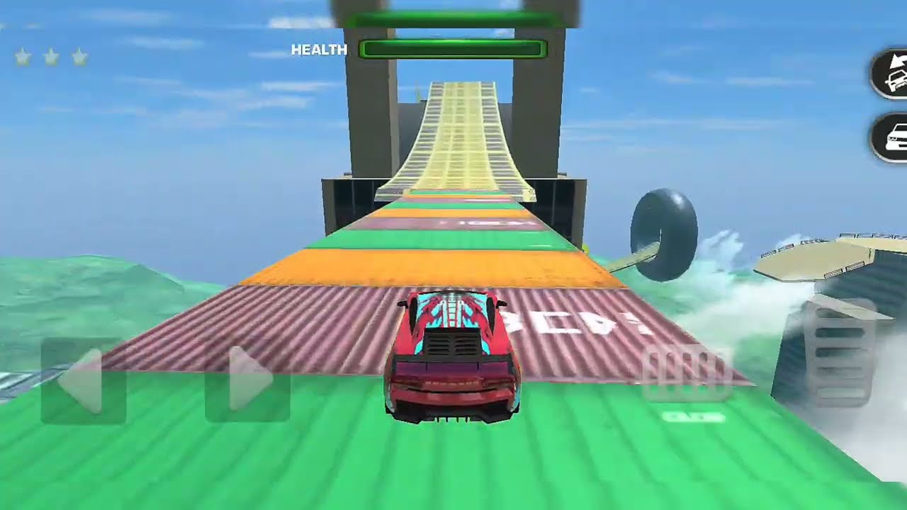 Normal car game play mega ramp race car game play 