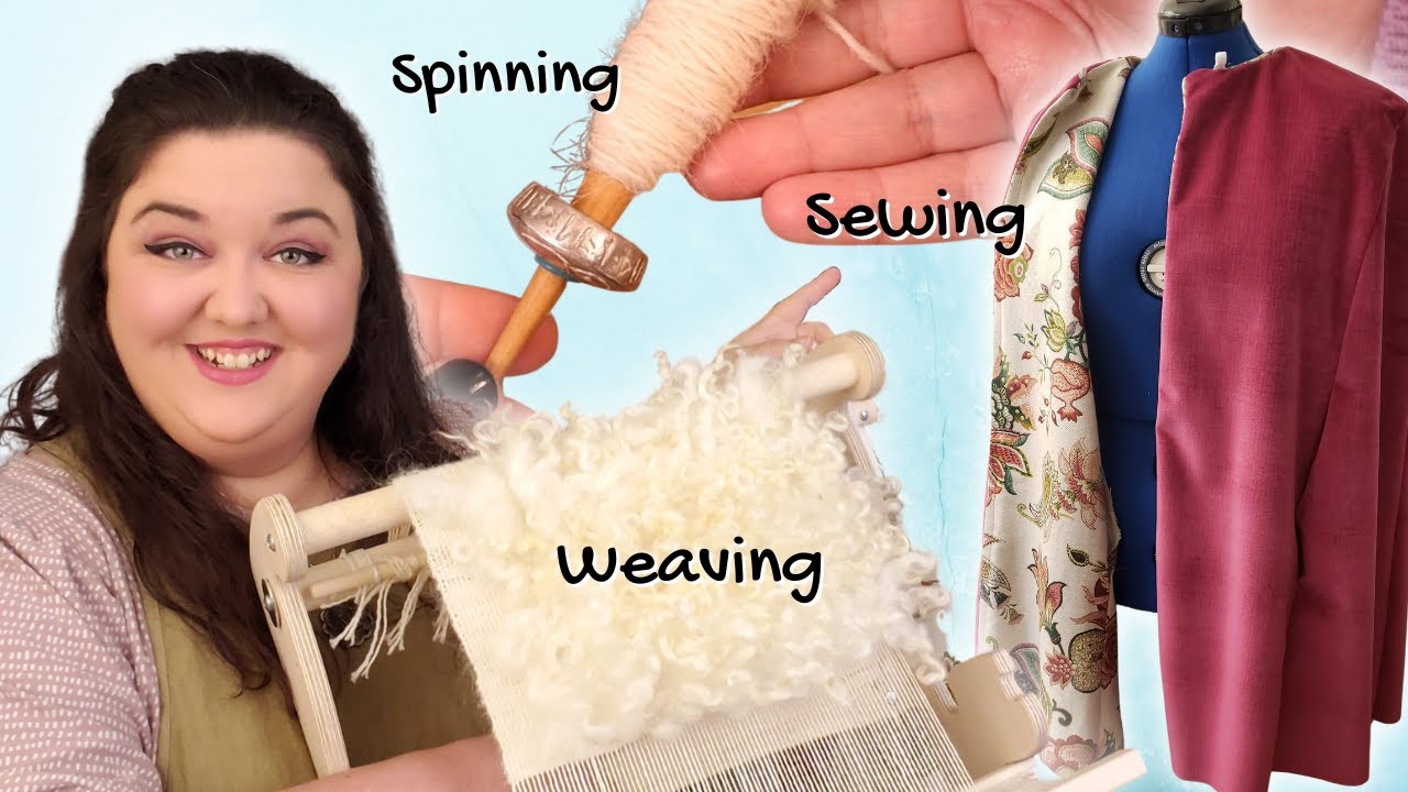 My Cape Project has Hand Woven Trim! -  Vararfeldur Weaving Wool Locks