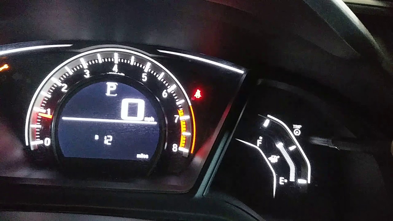 2016 Honda civic maintenance light reset