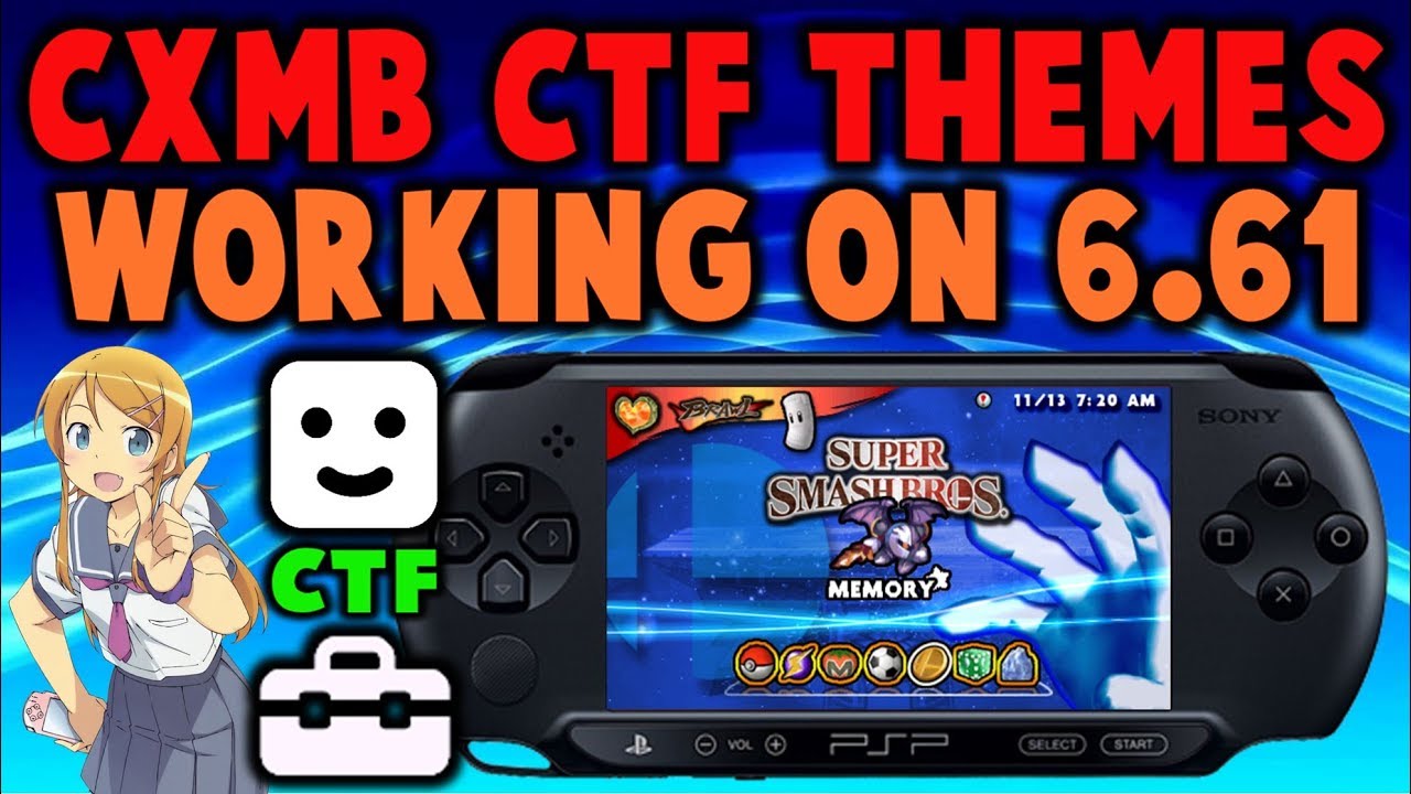 Темы CXMB CTF для PSP Infinity 6.61 - 6.60!