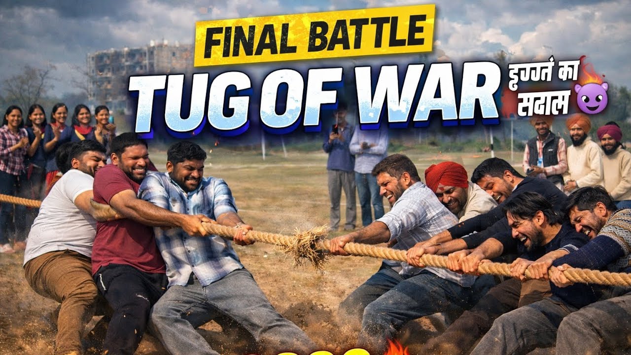 TUG OF WAR FINAL BATTLE 💥 |Izzat Ka Sawaal 😈 | Power Showdown #TugOfWar#DesiChallenge#PowerChallenge