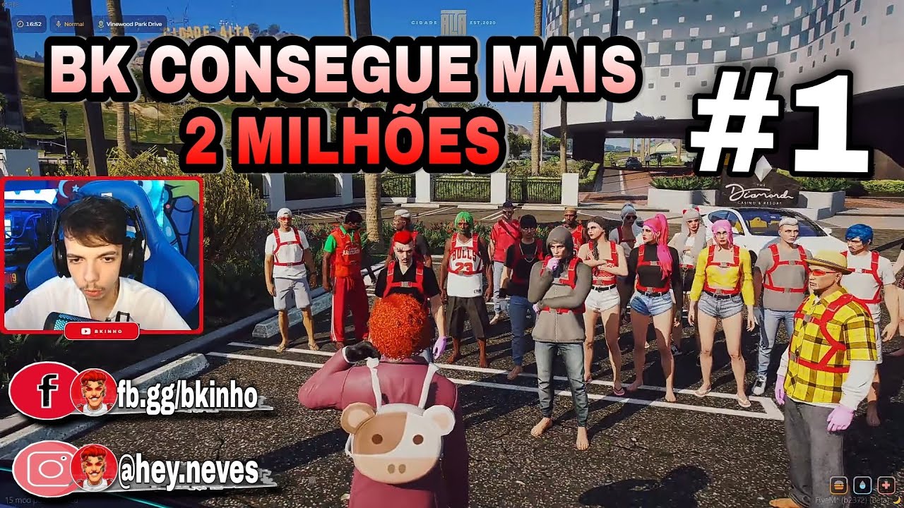 Bkinho CLIPS | BK CONSEGUE +2 MILH&Otilde;ES - TURQUIA FICANDO FORTE NO CDA &bull; GTA RP CIDADE ALTA