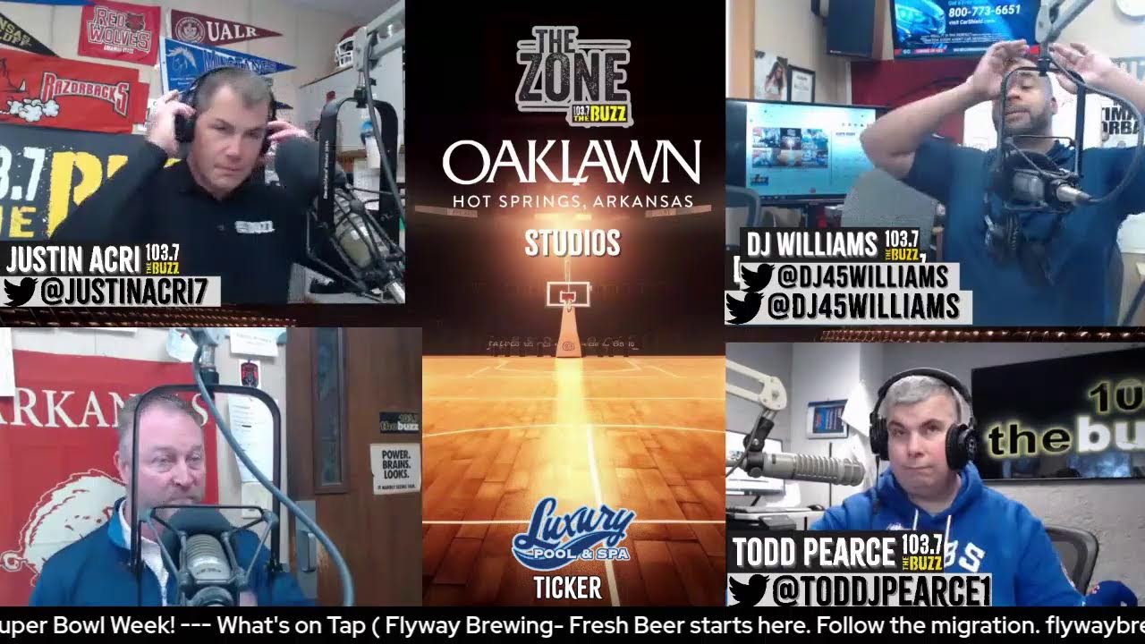 The Zone with Justin Acri and DJ Williams is LIVE from The Oaklawn Hot Springs Studio!