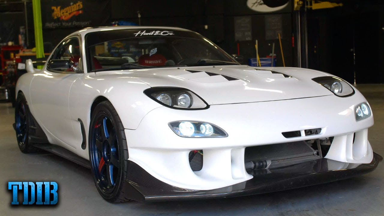 TJ Hunt's FIRE BREATHING Mazda RX-7 Review!