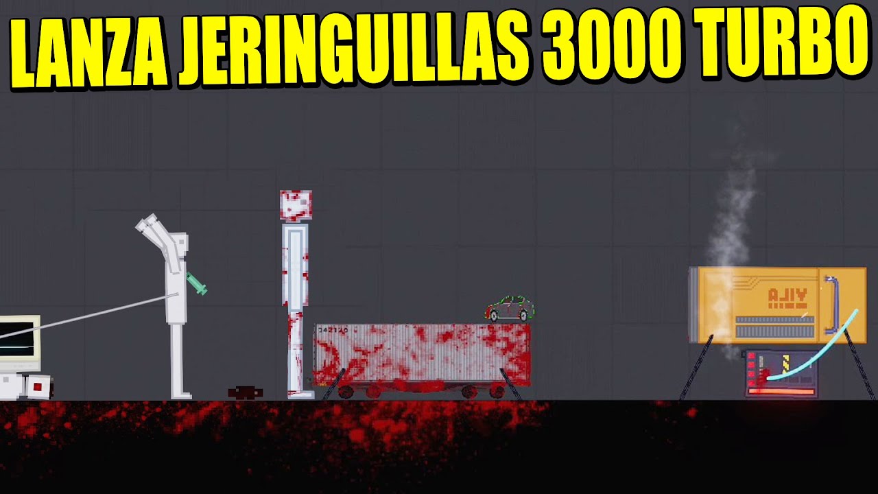 LANZANDO JERINGUILLAS A 10000 Km/h - PEOPLE PLAYGROUND | Gameplay Español