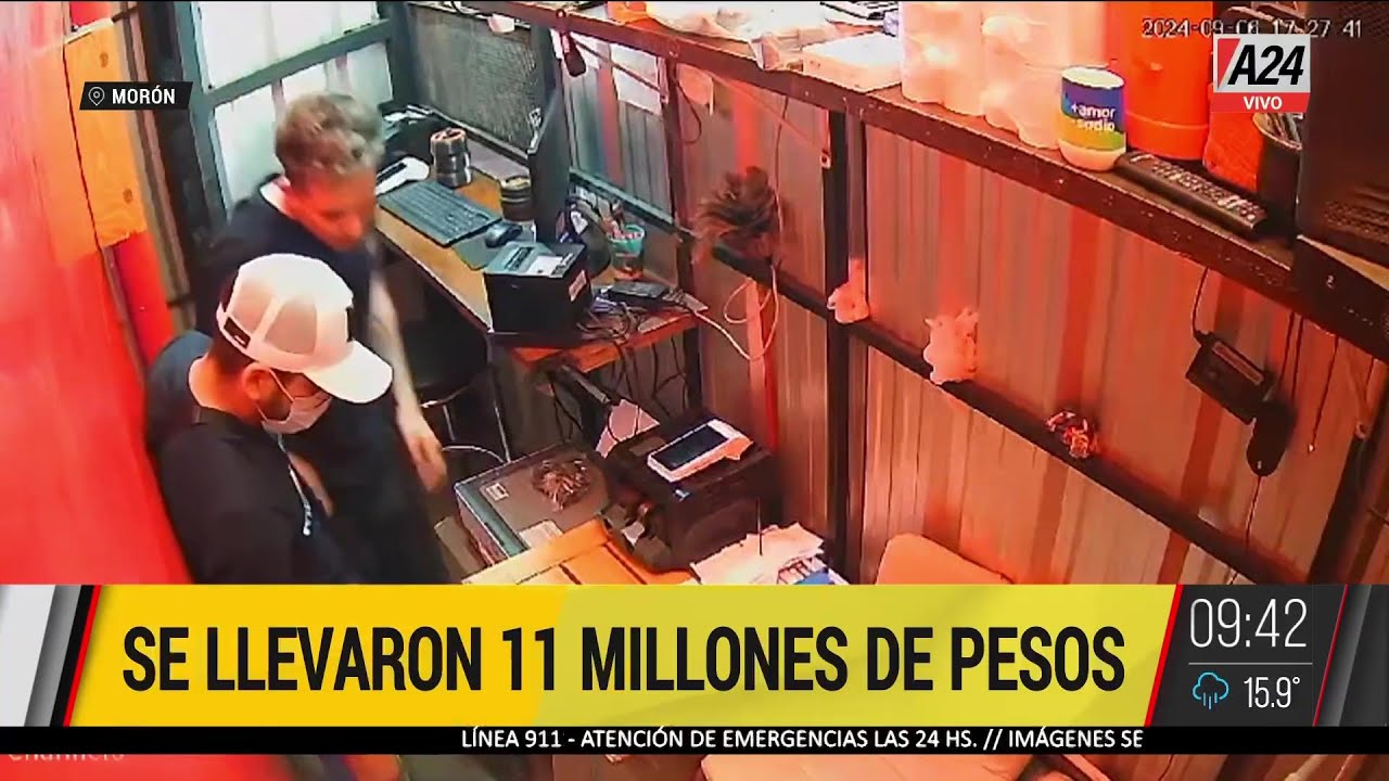 🔴 ROBO MILLONARIO EN UNA GOMERÍA DE MORÓN