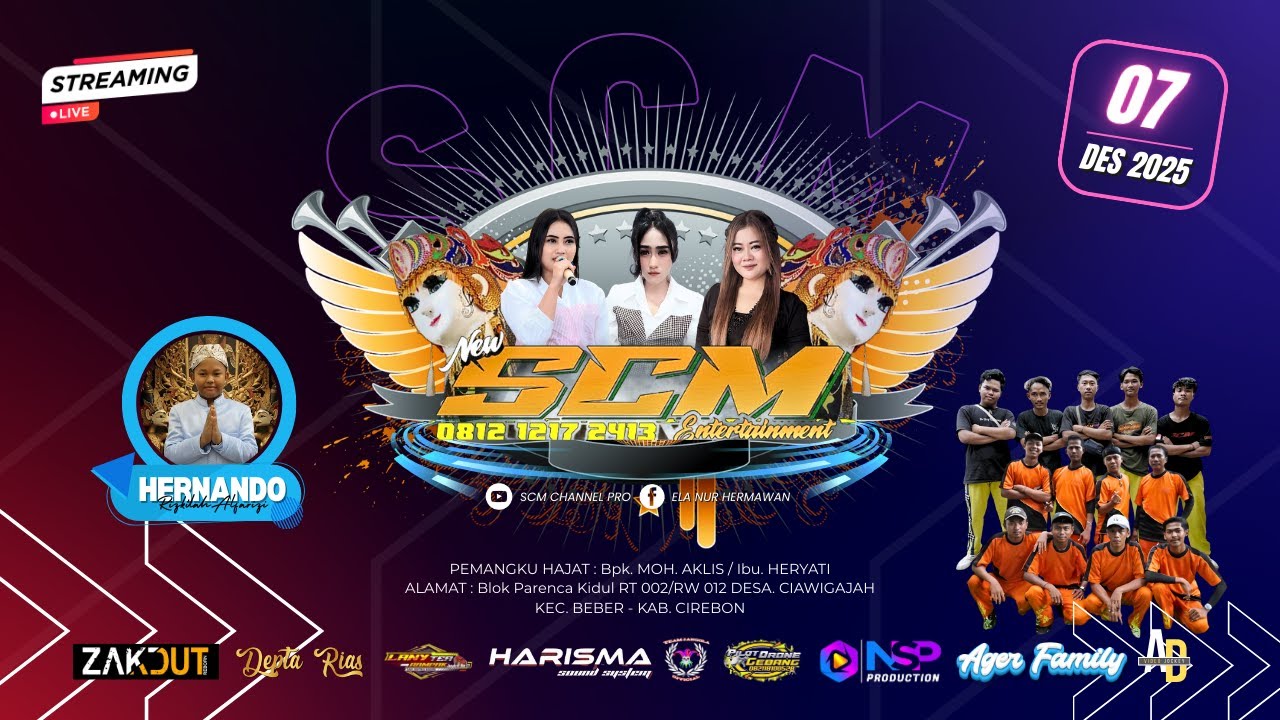 LIVE BUROK "SENI CAHAYA MUDA (SCM)" PARENCA KIDUL-CIAWI GAJAH-BEBER-CIREBON || MINGGU, 07 DES 2025