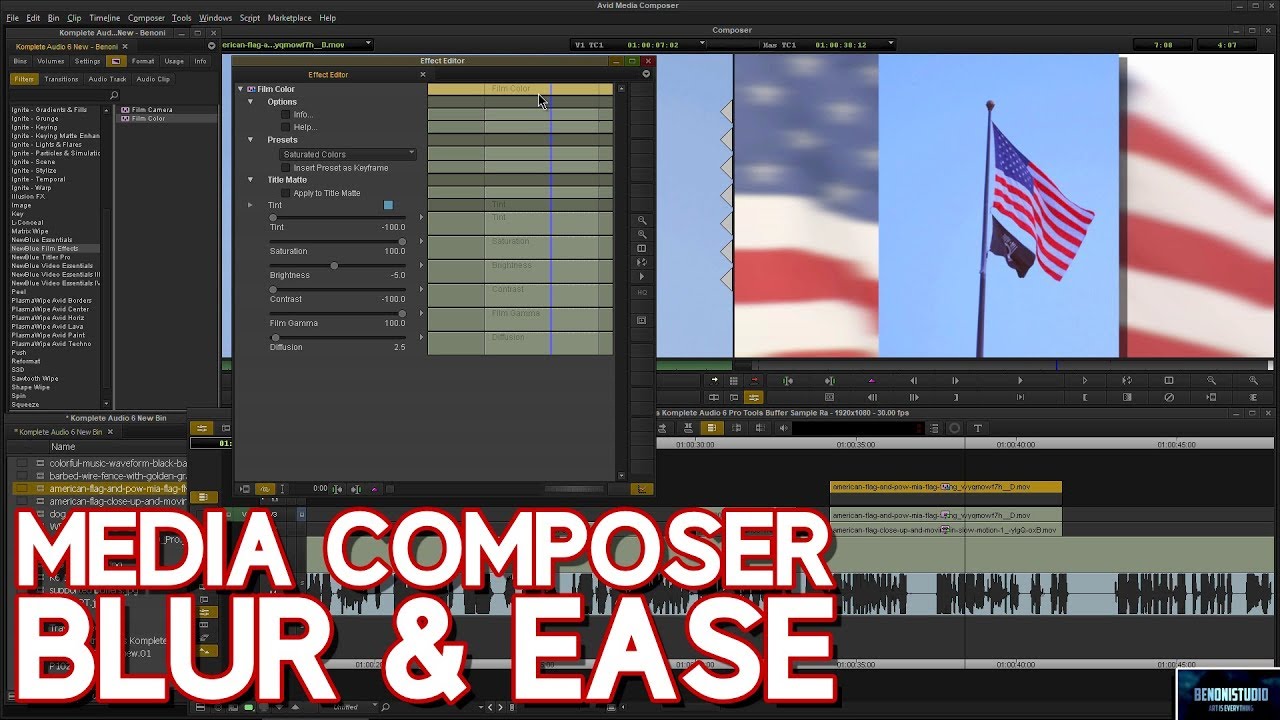 MEDIA COMPOSER | BLUR & EASE